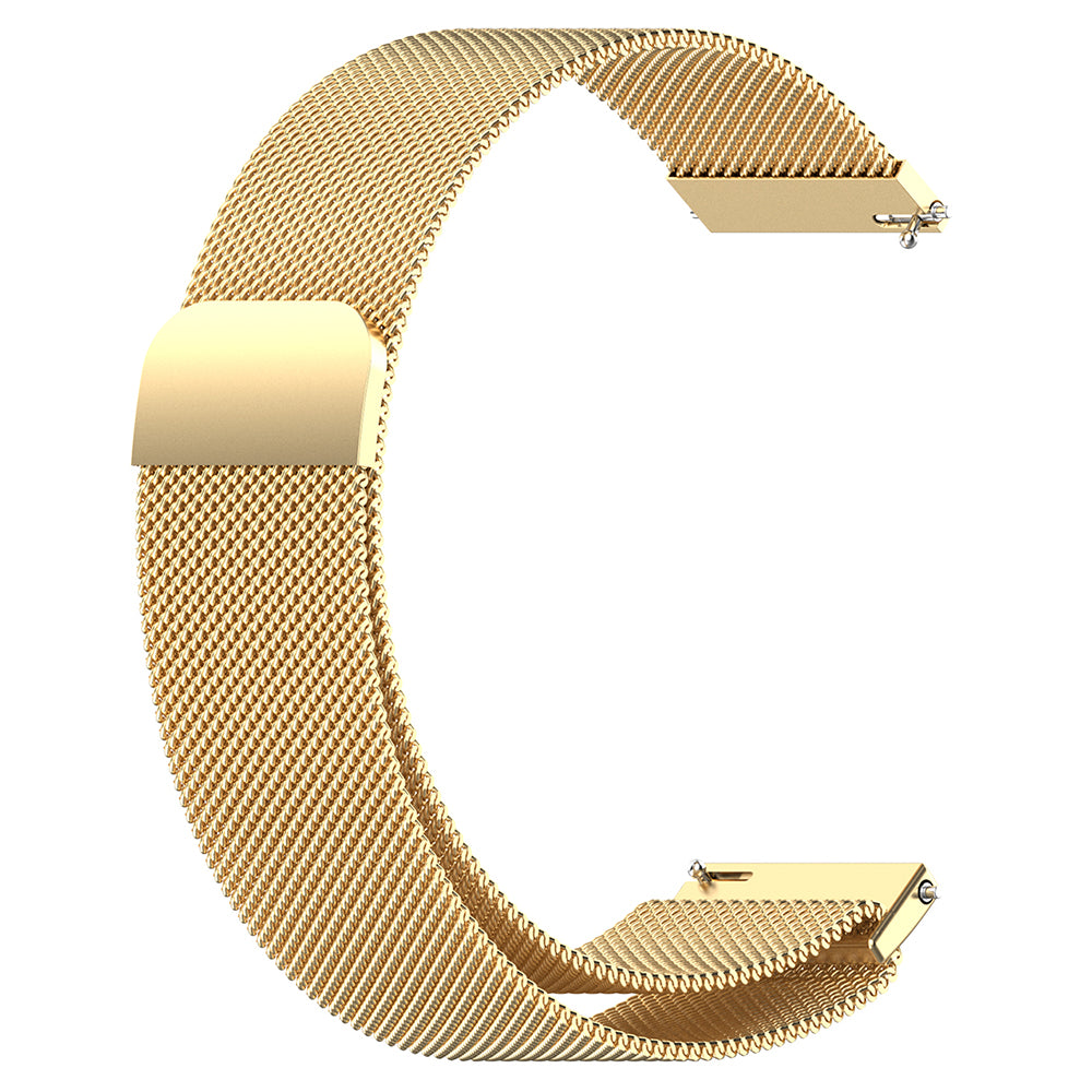 18MM Metal Watch Strap Breathable Milanese Smartwatch Mesh Band Replacement - Gold 18MM Metal Watch Strap Breathable Milanese Smartwatch Mesh Band Replacement - Gold